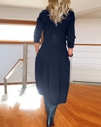 ROSALIE | Elegante Maxi Jurk die het Silhouet Verfijnt en Dagelijks Comfort Biedt