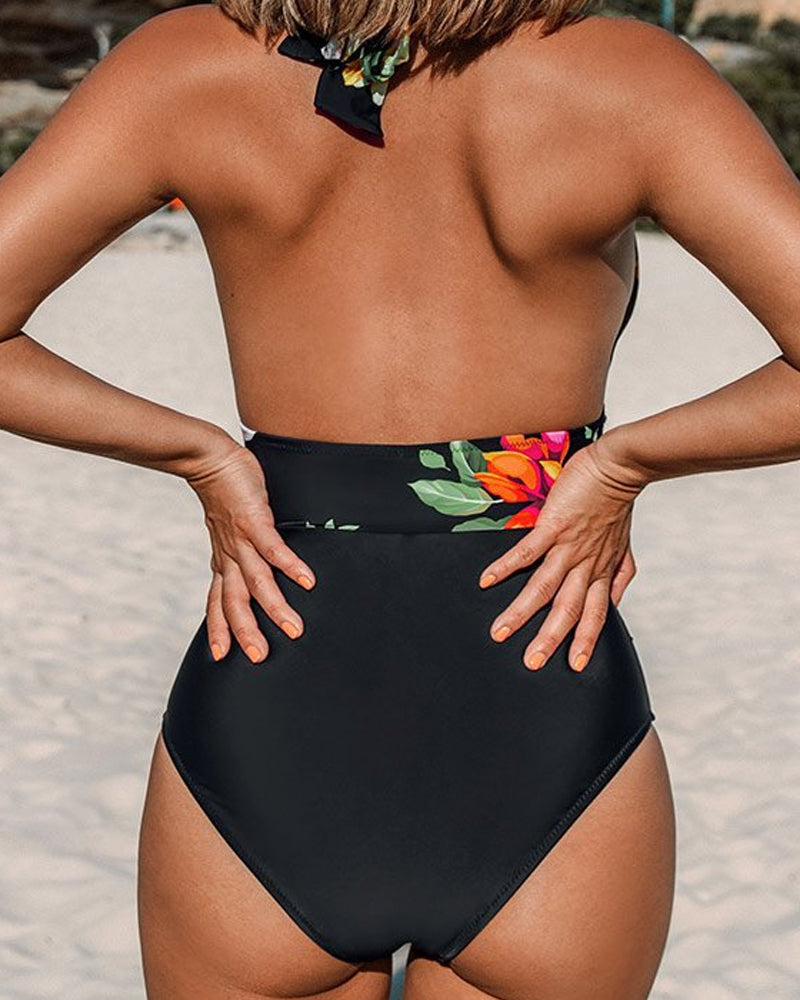 Rosalie | Badpak met bloemenprint