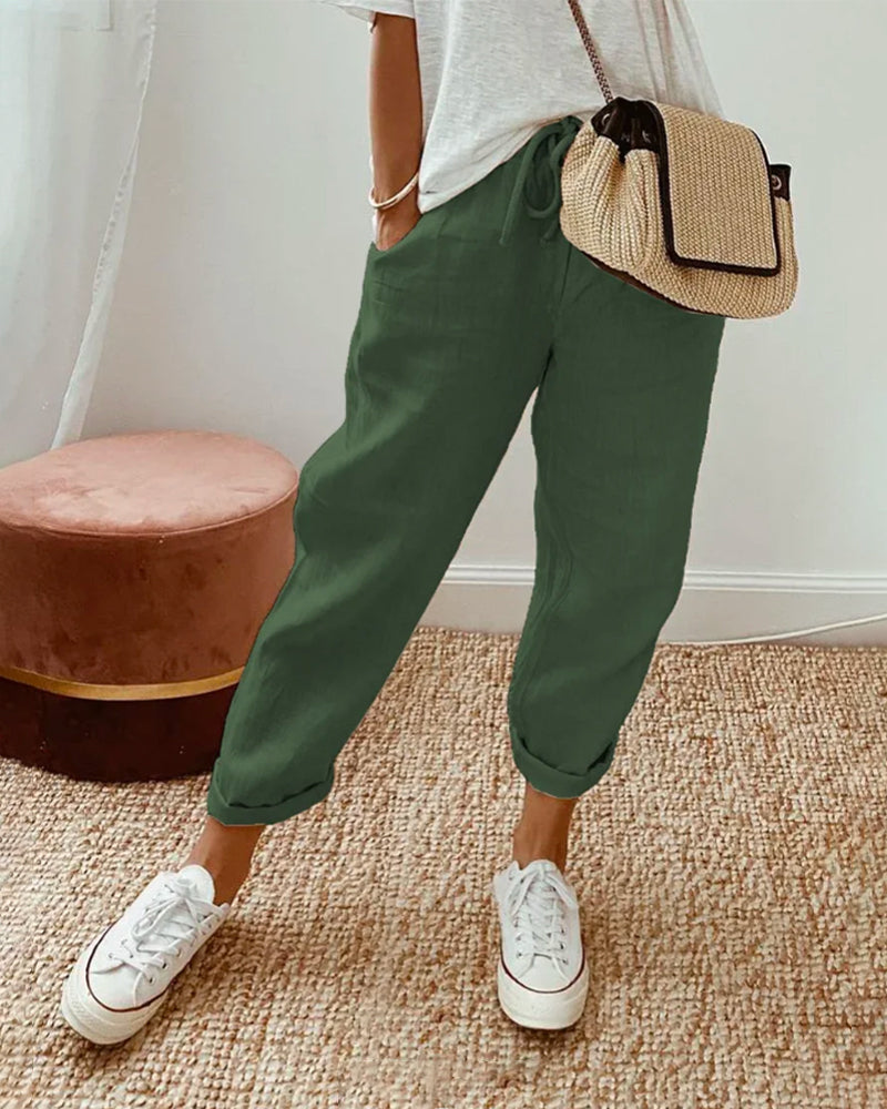 XANTHE  | Casual Damesbroek met Ademend Comfort en Tijdloze Elegantie voor Elke Dag