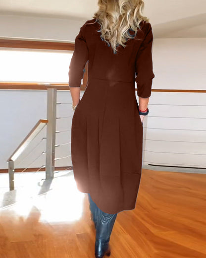 ROSALIE | Elegante Maxi Jurk die het Silhouet Verfijnt en Dagelijks Comfort Biedt