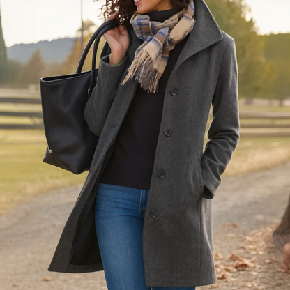 ILYANA | Elegante Jas met Omarmende Warmte en Tijdloze Stijl