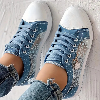 Rosalie | Elegante sneakers met bloemenaccenten