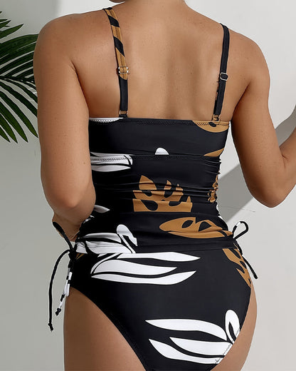Sienna | Retro tankini met stijlvolle print