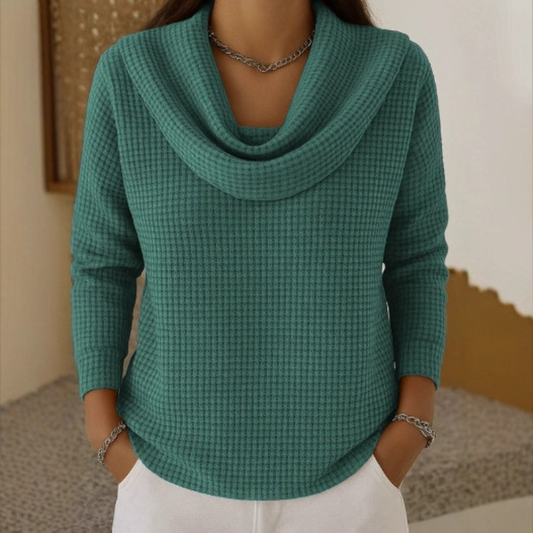 DORELLA  | Elegante Trui met Warm Comfort en Vloeiende Watervalhals voor Elke Dag