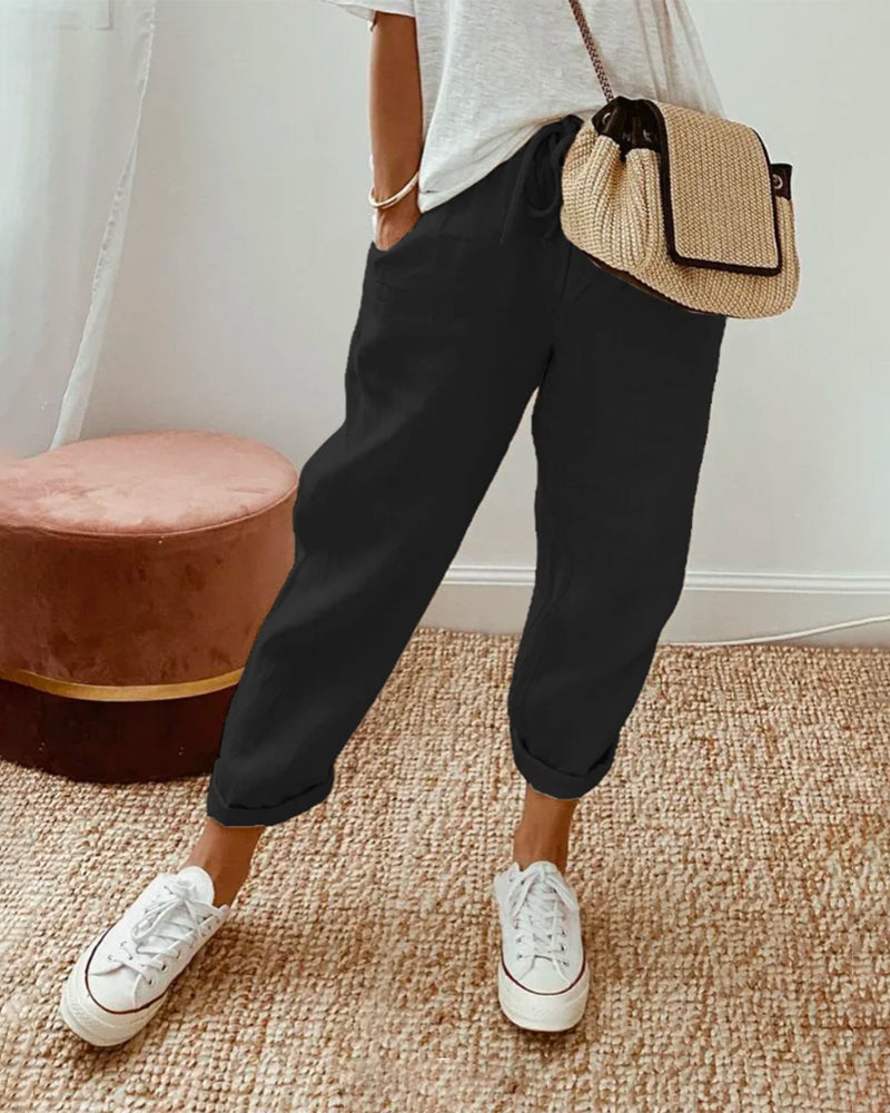 XANTHE  | Casual Damesbroek met Ademend Comfort en Tijdloze Elegantie voor Elke Dag