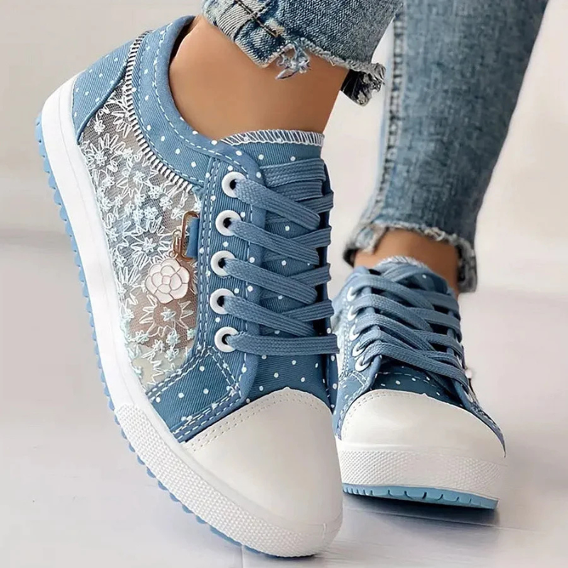 Rosalie | Elegante sneakers met bloemenaccenten