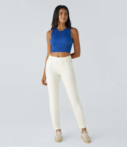 ELVIRA | Hoge Taille Ultra Comfortabele Broek met Casual Chic Stijl