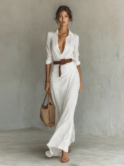 Savannah | Lange jurk met moeiteloze elegantie