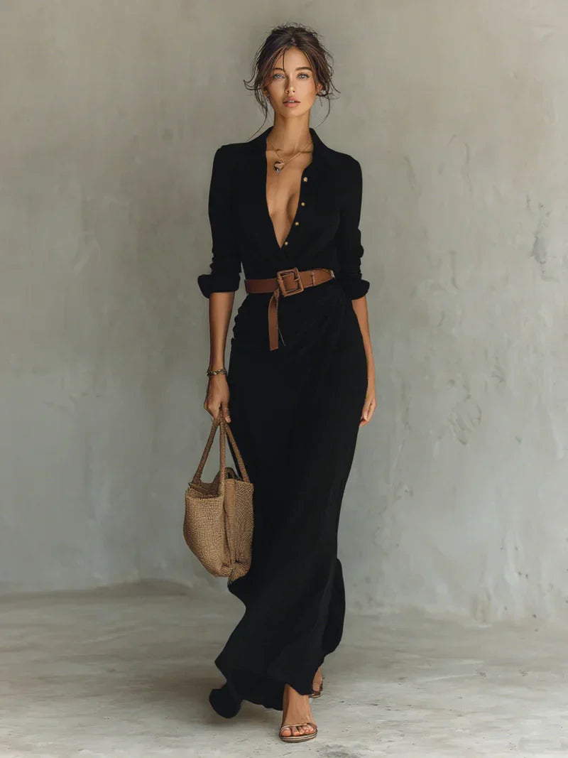 Savannah | Lange jurk met moeiteloze elegantie