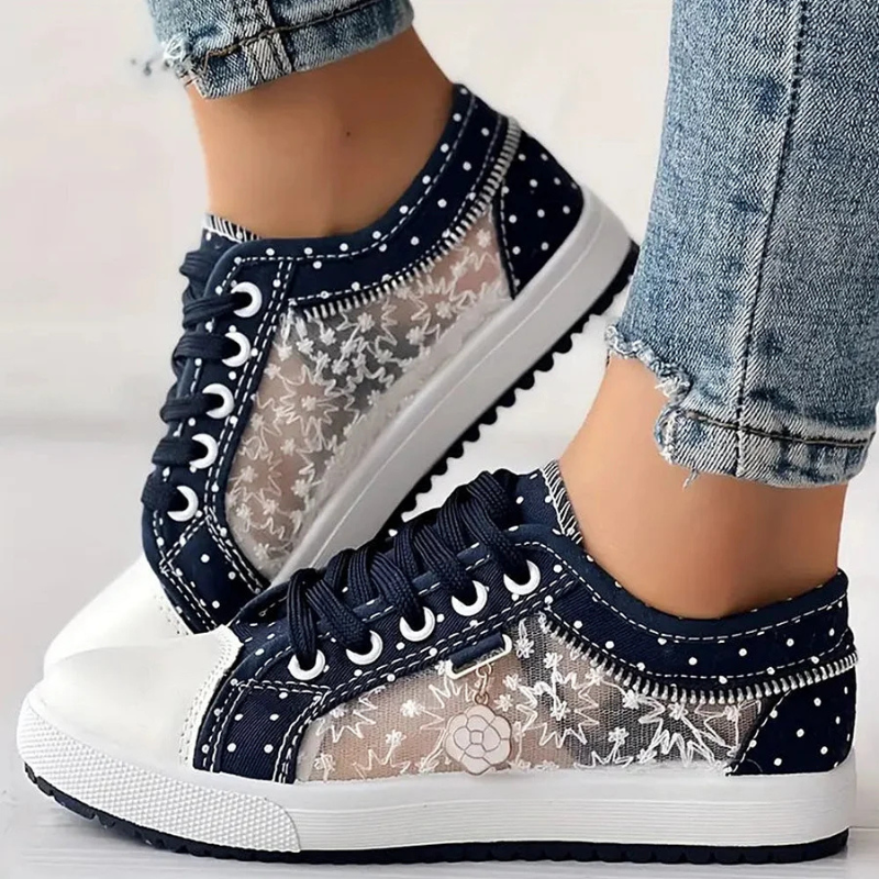 Rosalie | Elegante sneakers met bloemenaccenten