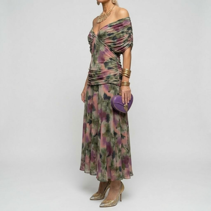 MIRABELLE | Elegante Maxi-jurk met Flatterende Taille en Tijdloze Klasse