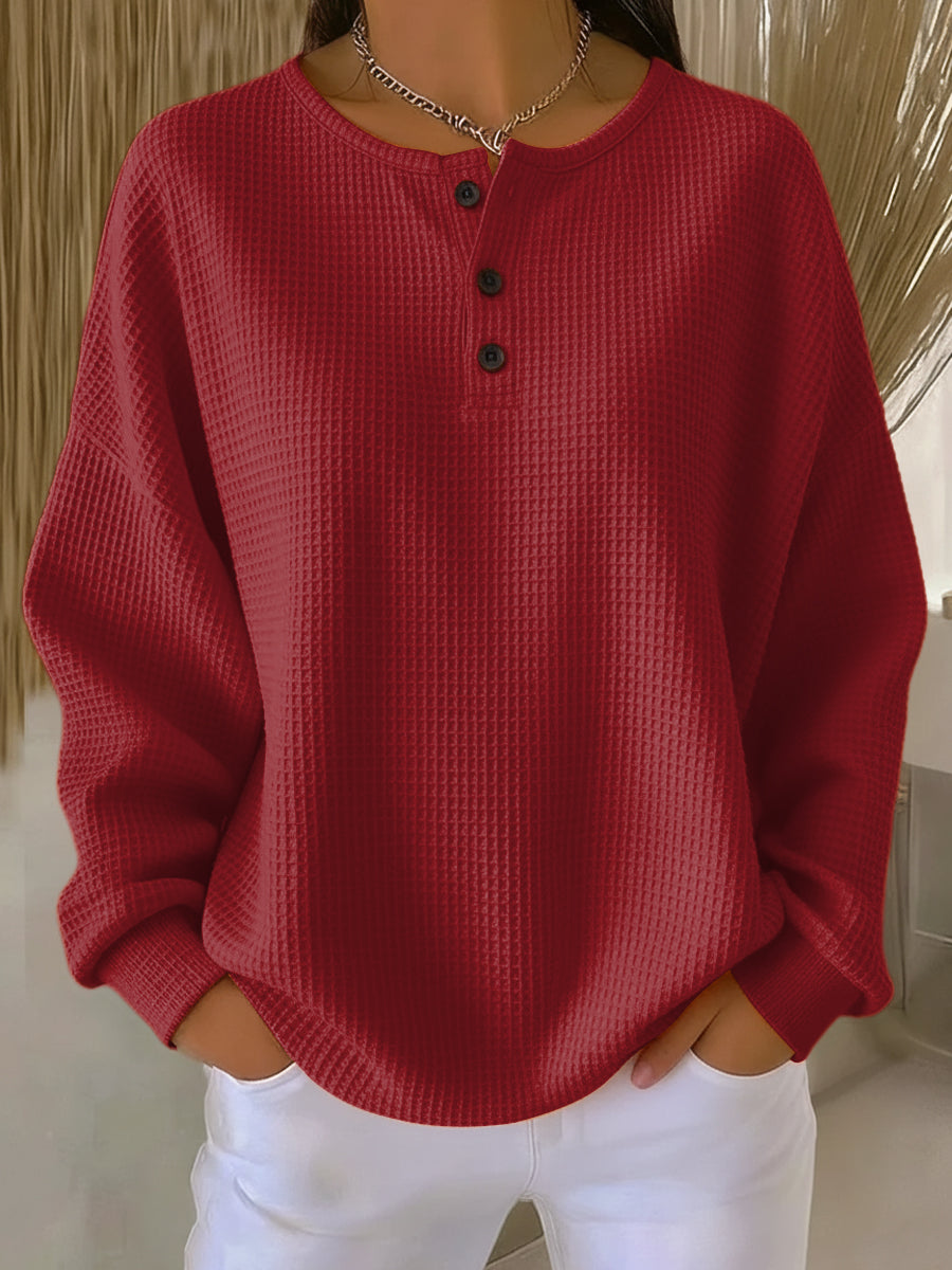 ORIANA | Casual sweatshirt met kraag