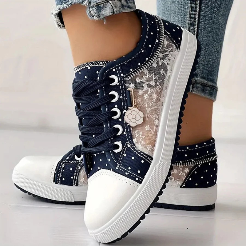 Rosalie | Elegante sneakers met bloemenaccenten