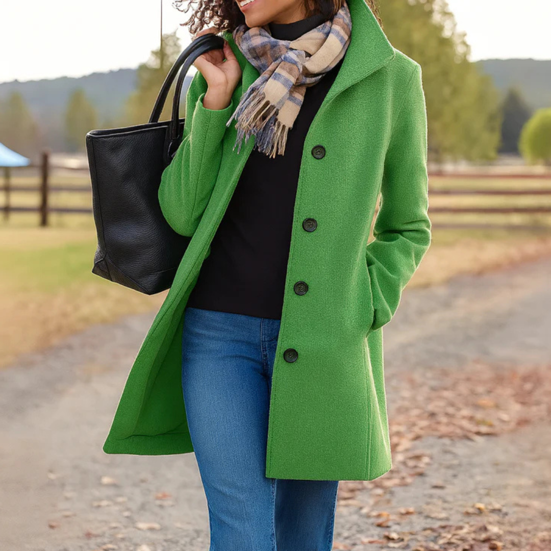 ILYANA | Elegante Jas met Omarmende Warmte en Tijdloze Stijl