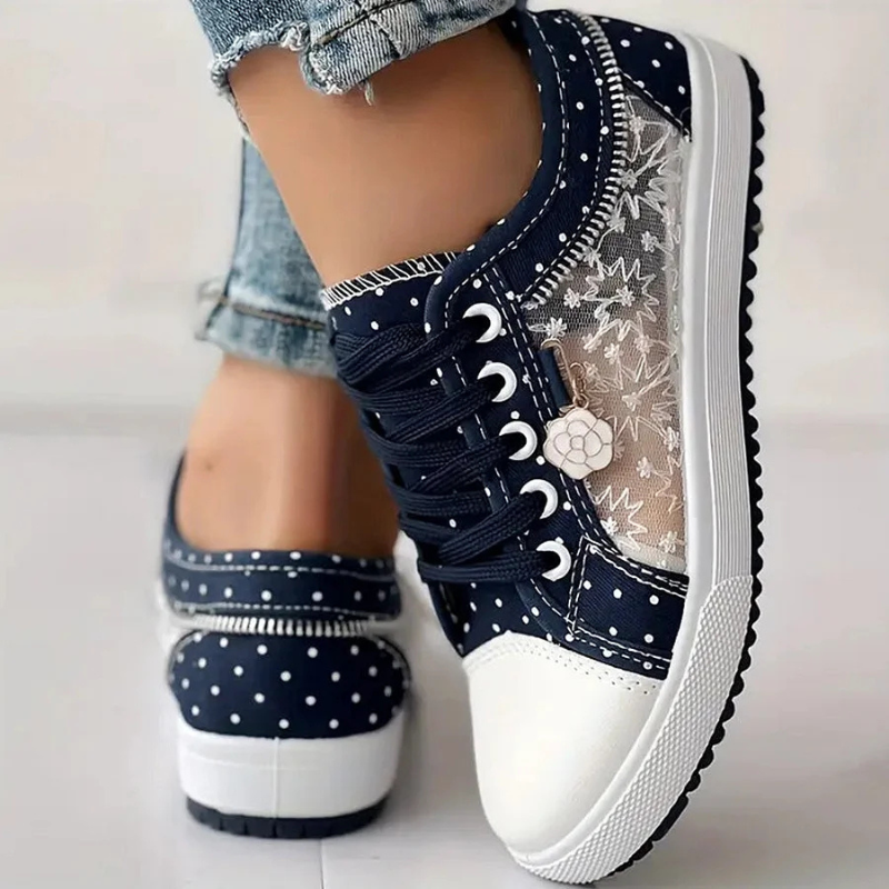 Rosalie | Elegante sneakers met bloemenaccenten