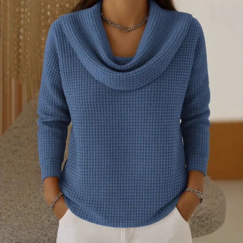 DORELLA  | Elegante Trui met Warm Comfort en Vloeiende Watervalhals voor Elke Dag