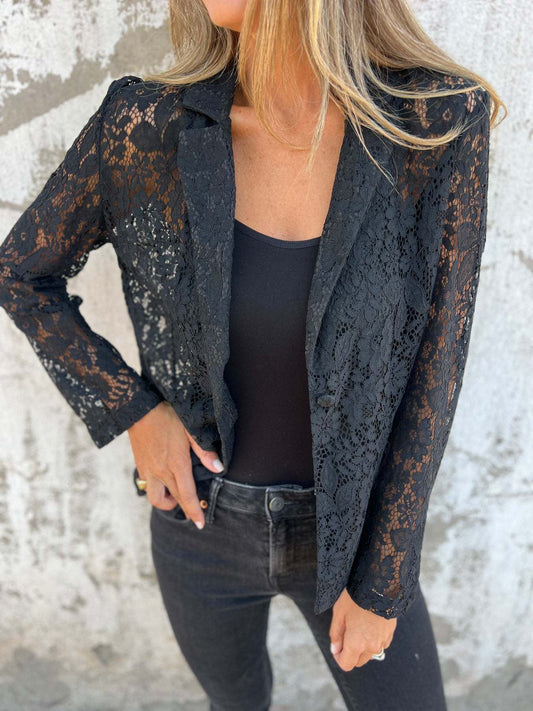 Maxime | Transparante Kanten Blazer