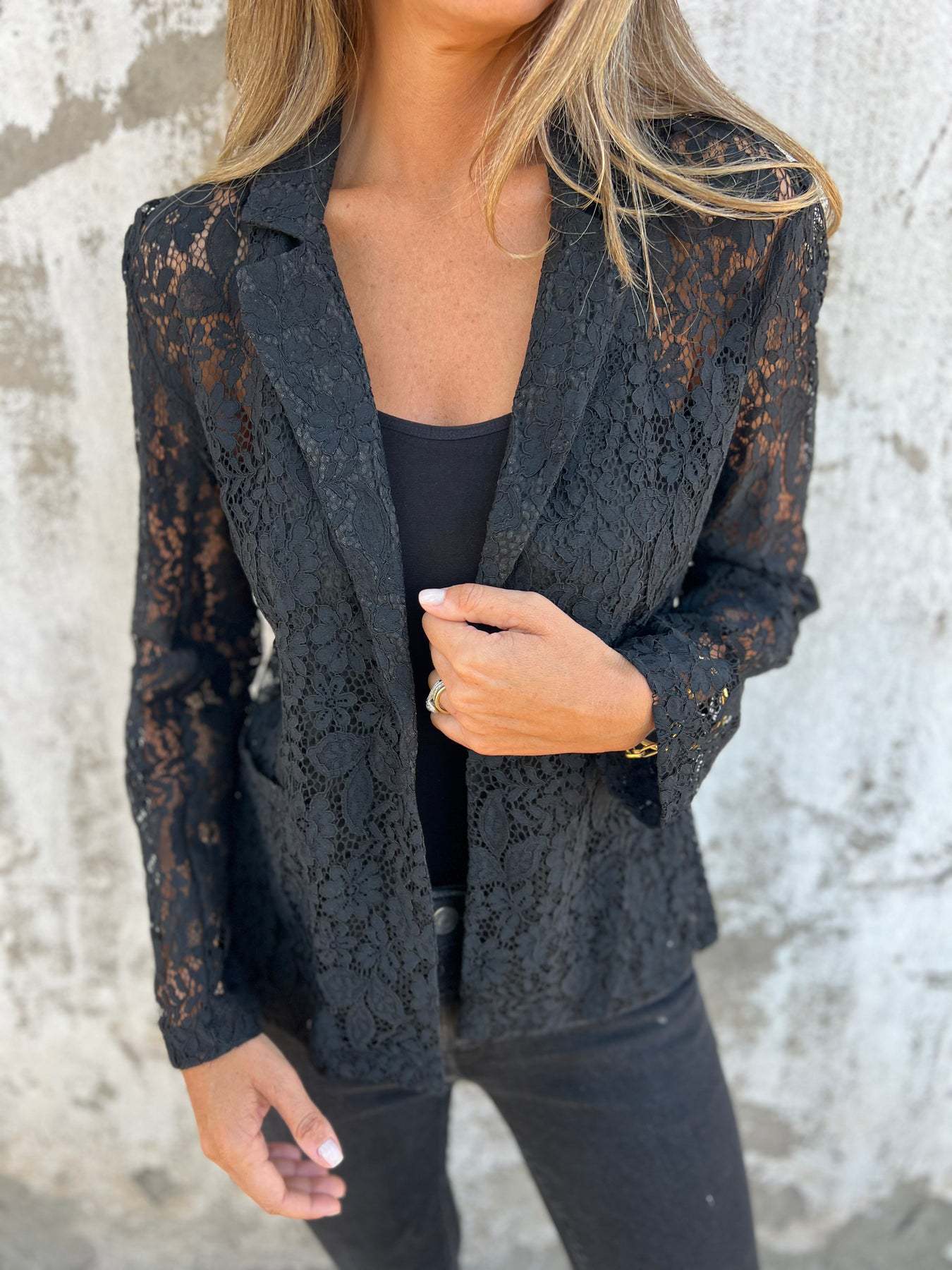 Maxime | Transparante Kanten Blazer