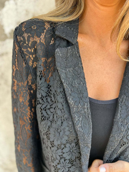 Maxime | Transparante Kanten Blazer
