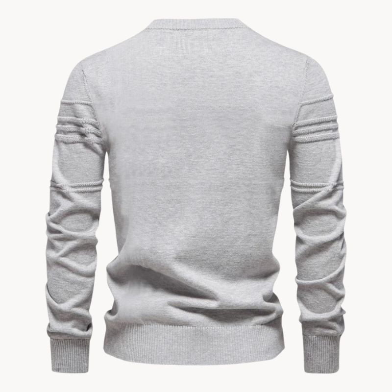 PIERREX | Katoenen herentrui met streepdesign
