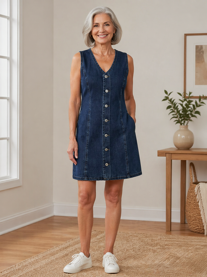 Bianca | Denim mini-jurk
