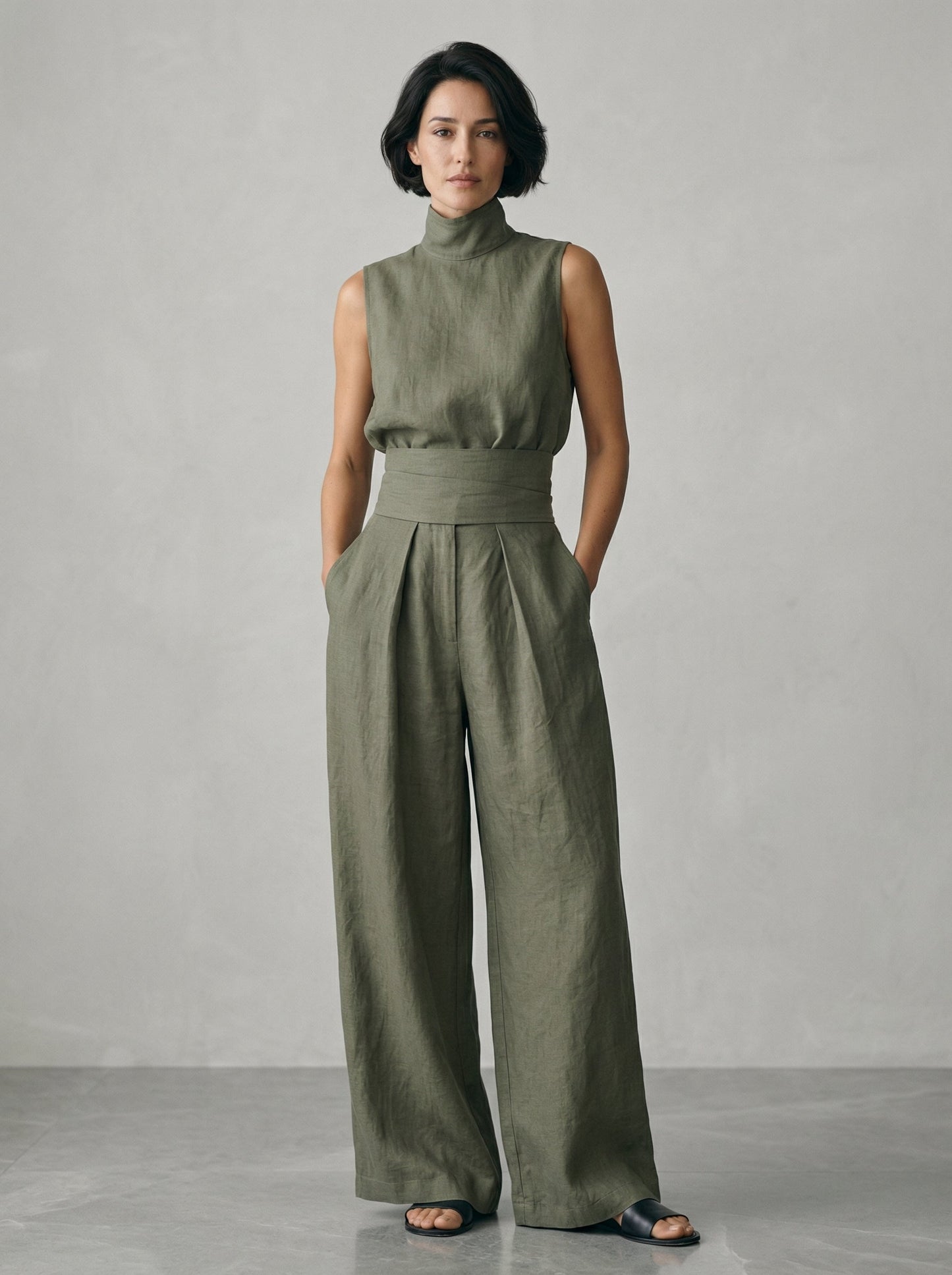 Amélie | Elegante Mouwloze Tweedelige Set