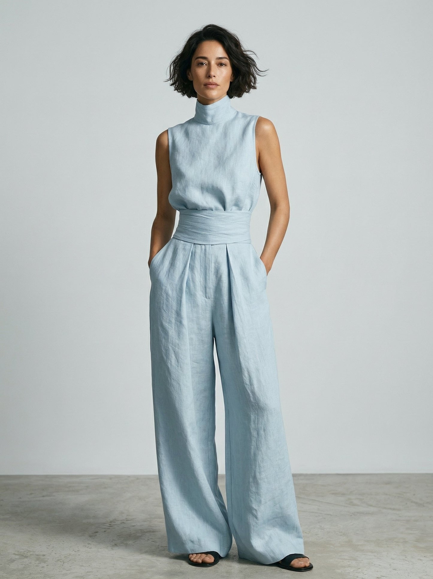 Amélie | Elegante Mouwloze Tweedelige Set