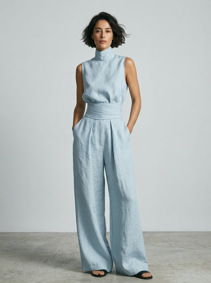 Amélie | Elegante Mouwloze Tweedelige Set