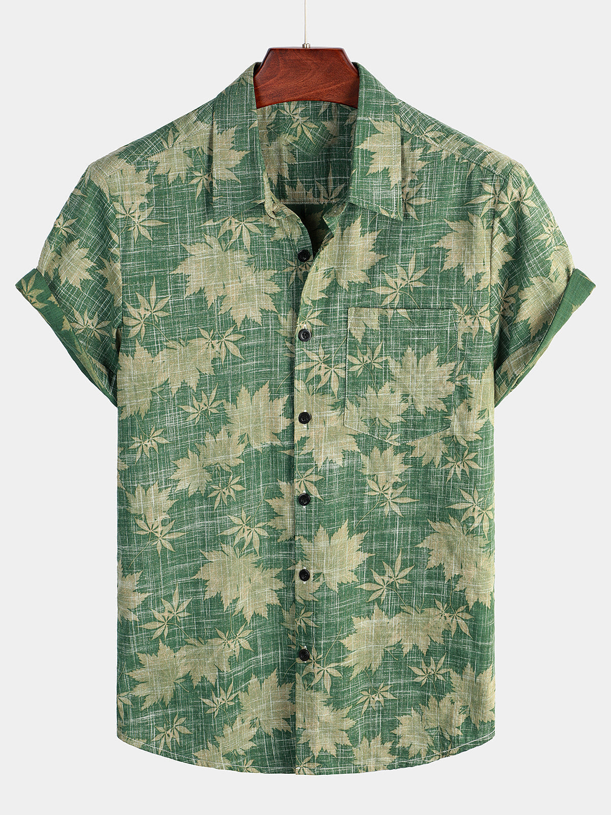 Renzari | Katoenen Hawaii Overhemd met Korte Mouwen