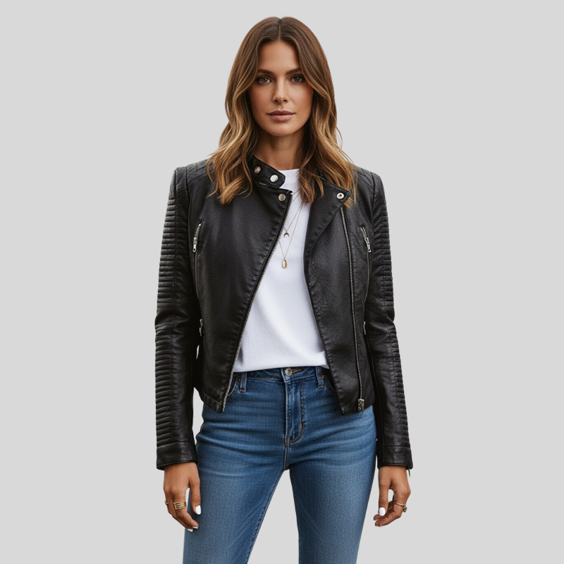 CYRELLA | Elegante leren jas