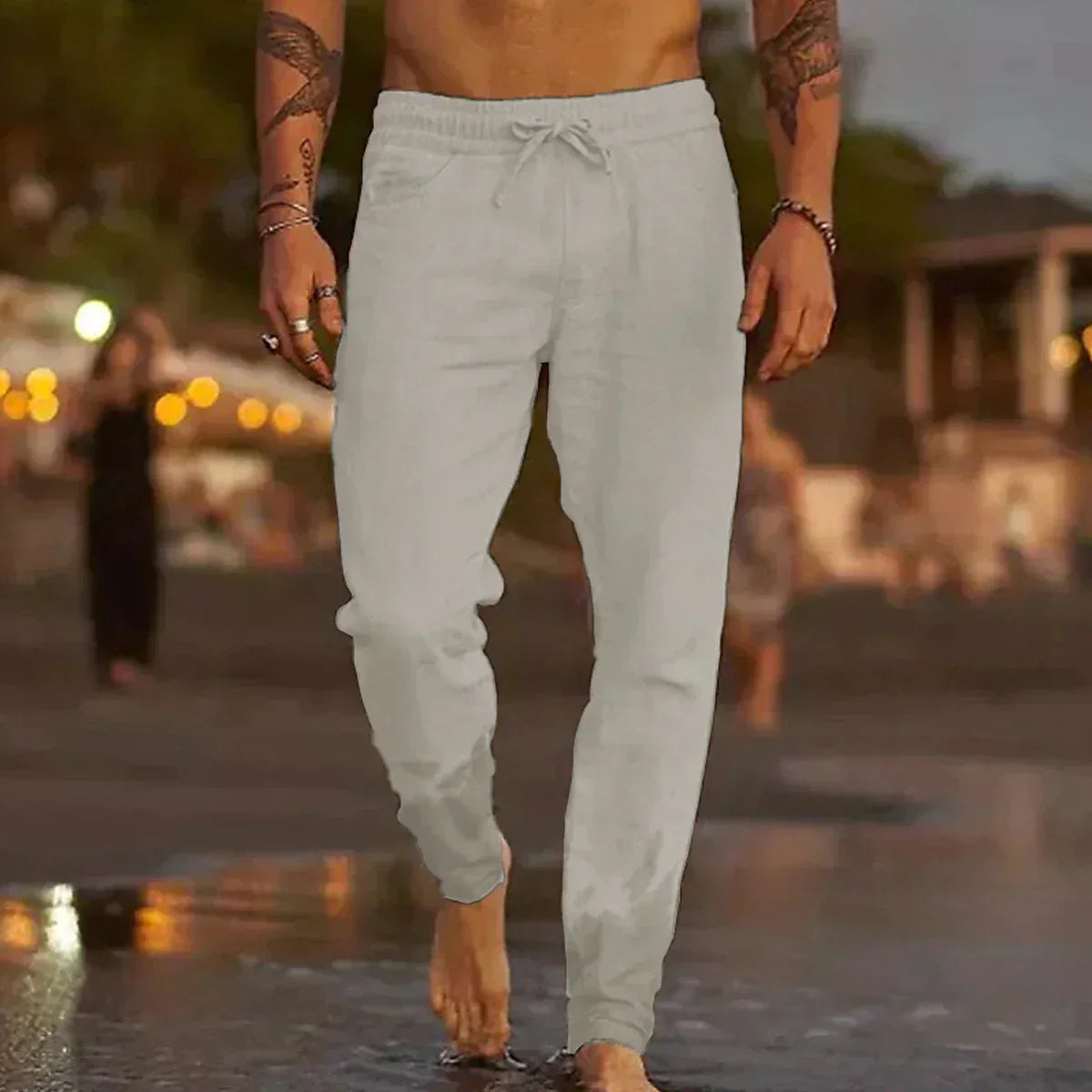 Luca | Linnen strandbroek 1+1 GRATIS