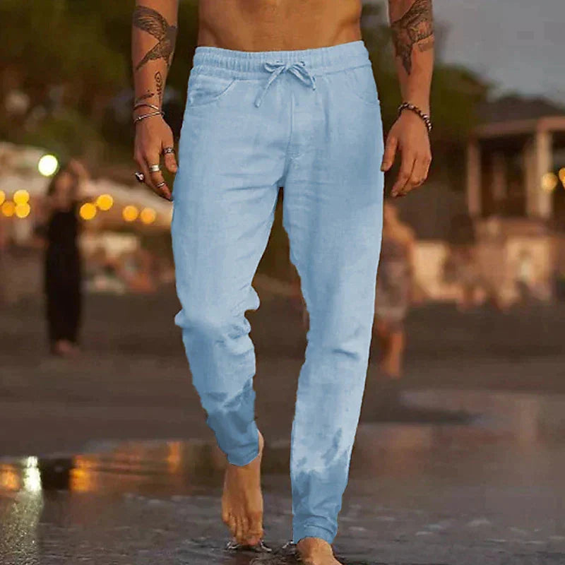 Luca | Linnen strandbroek 1+1 GRATIS