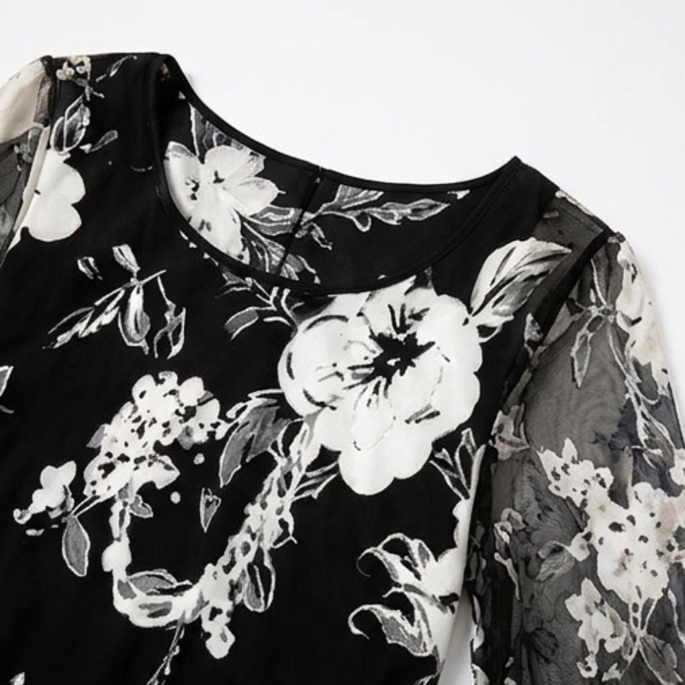 Camille | Luchtige Chiffon Jurk