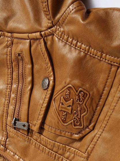 ALARIC  | Vintage Leren Jas met Capuchon