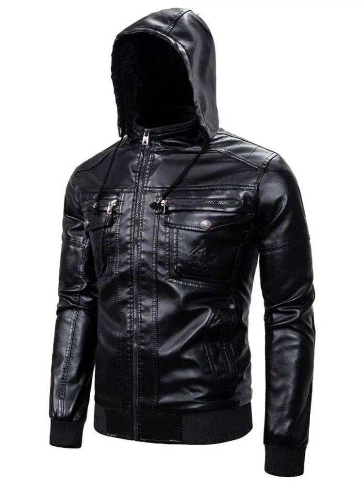 ALARIC  | Vintage Leren Jas met Capuchon