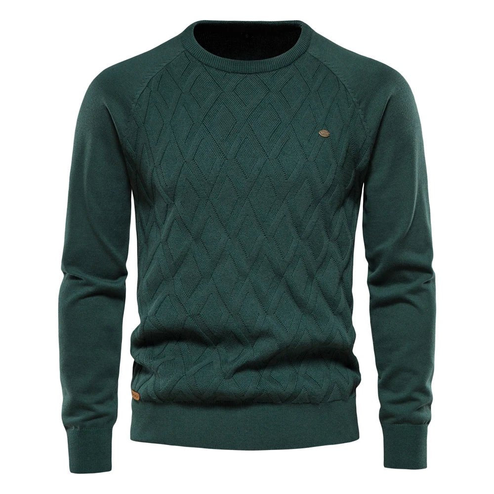 QUINTARO | Herenpullover met Ruitpatroon