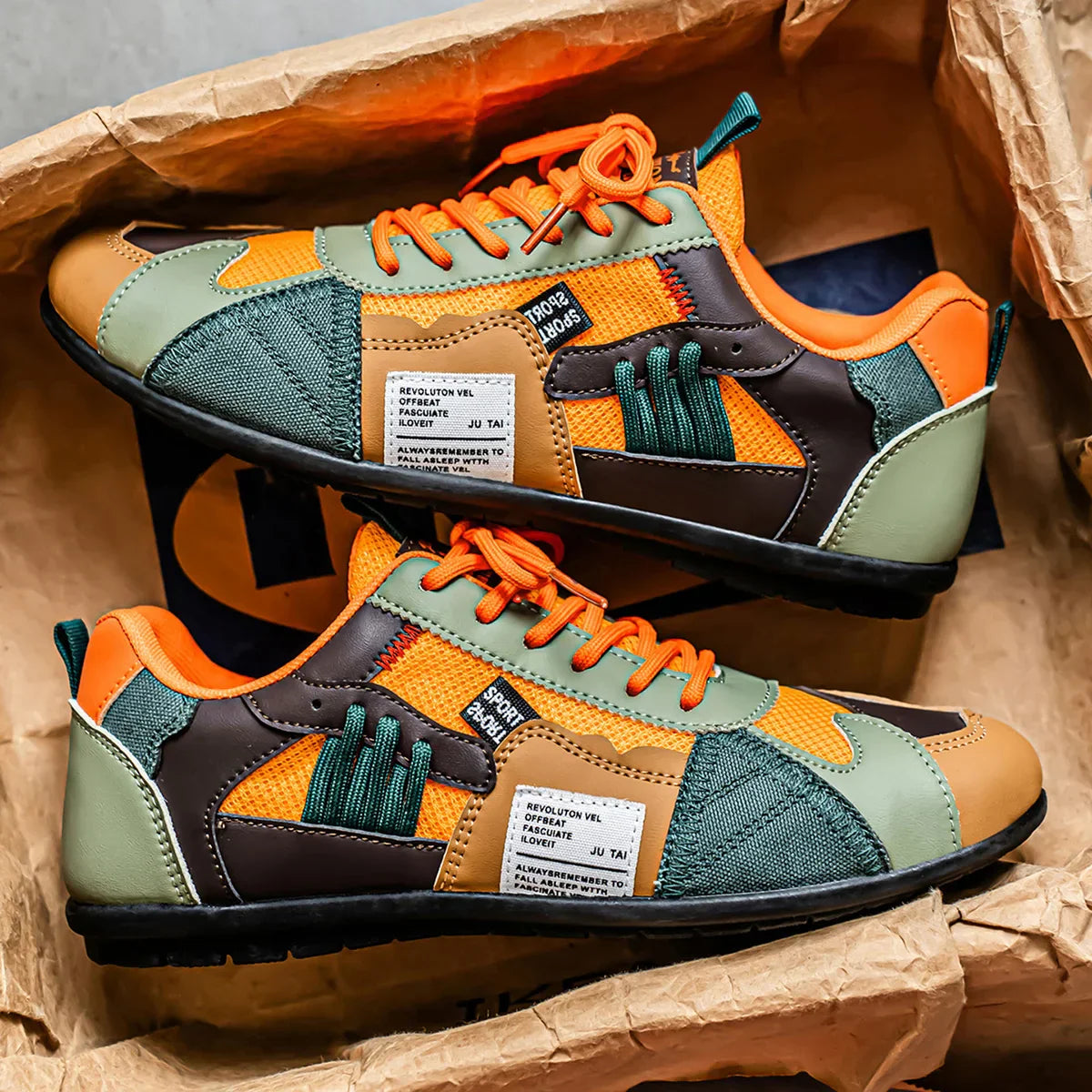 Vincenzo | Retro Kleurrijke Sneakers