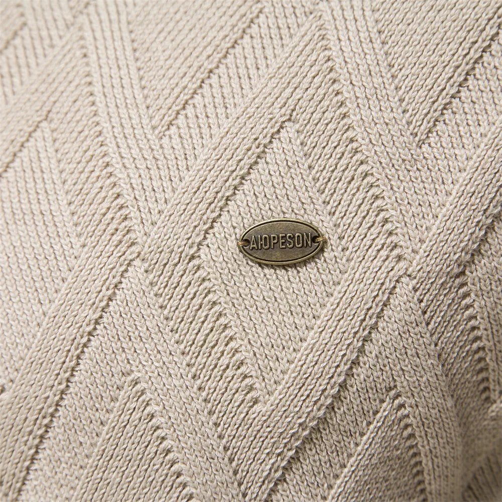 QUINTARO | Herenpullover met Ruitpatroon