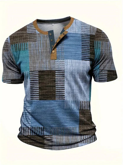 Mason | Patchwork overhemd met moderne uitstraling
