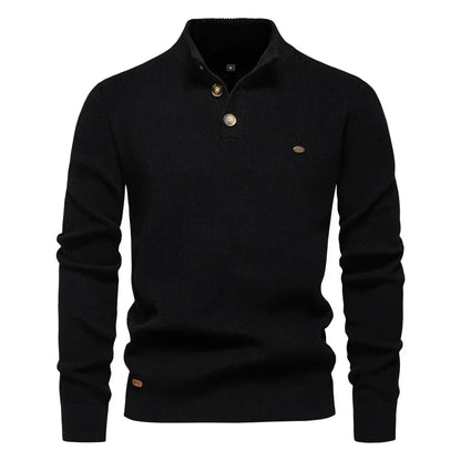 JORVIK | Herenpullover met knoopdesign