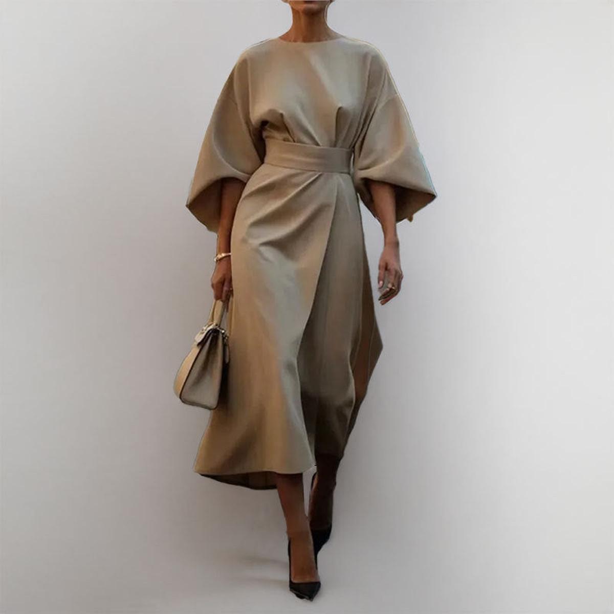 Seraphine | Maxi-jurk met elegante kimonomouwen