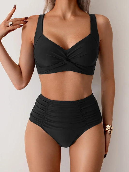 AMARIS | Bikini Bandeau Model met Buikcontrole en Elegante Strandstijl