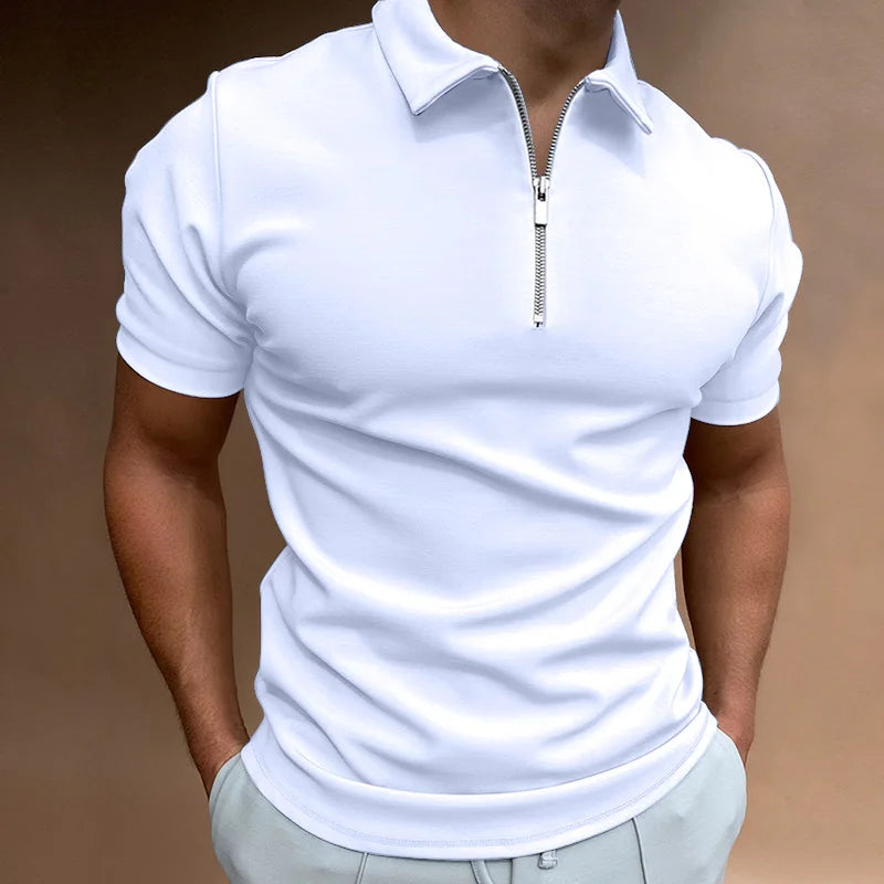Arviano | Klassieke Rits Polo Shirt