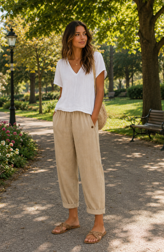 Joya | Comfortabele Broek met Wijde Pijpen 1+1 GRATIS