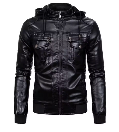 ALARIC  | Vintage Leren Jas met Capuchon