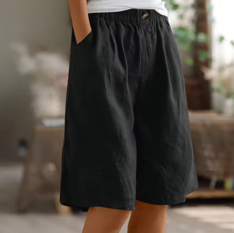 Lucia | Comfortabele linnen zomershort 1+1 GRATIS