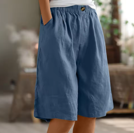 Lucia | Comfortabele linnen zomershort 1+1 GRATIS