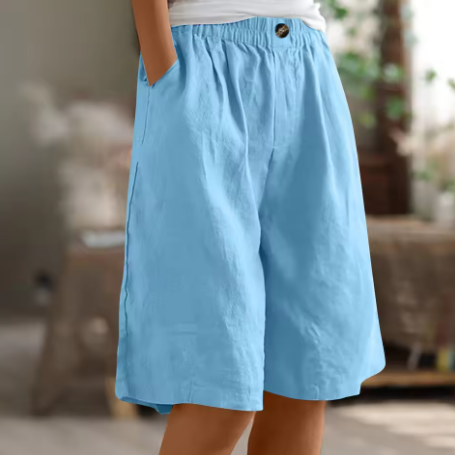Lucia | Comfortabele linnen zomershort 1+1 GRATIS