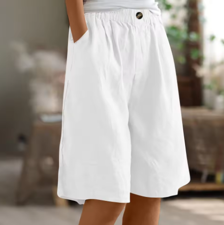 Lucia | Comfortabele linnen zomershort 1+1 GRATIS