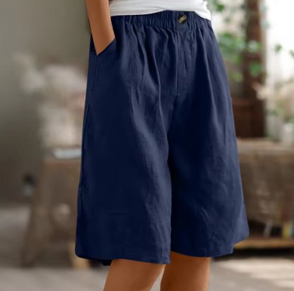 Lucia | Comfortabele linnen zomershort 1+1 GRATIS